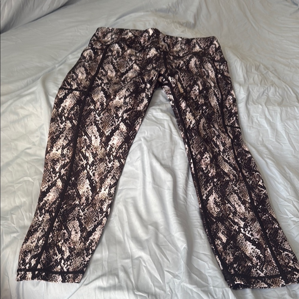 Constantly Varied Gear Brown and Black Snake Print Leggings
